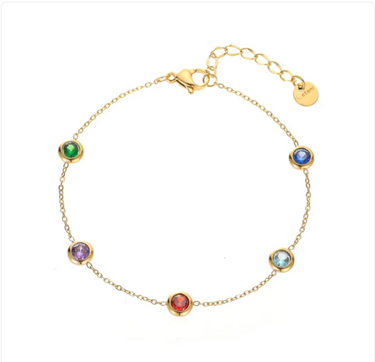 Distressed Pendant Bracelet
