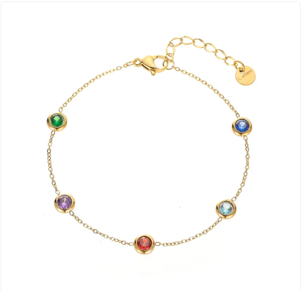 Distressed Pendant Bracelet