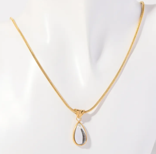 Elegant Ocean Water Drop Necklace