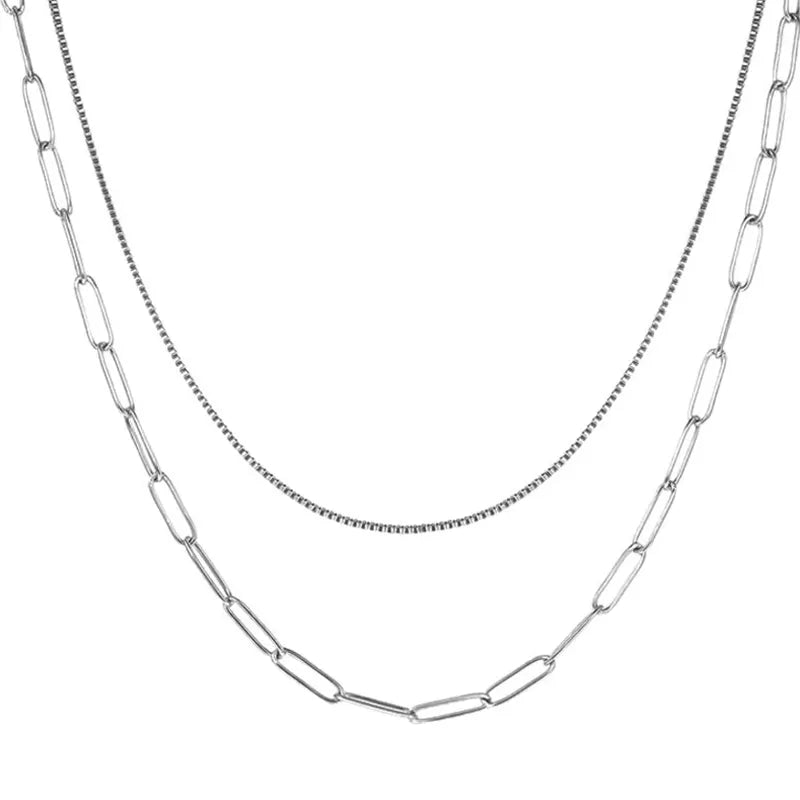 Hip-Hop Double-Layered Necklace