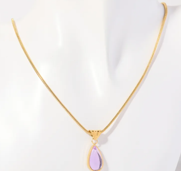 Elegant Ocean Water Drop Necklace