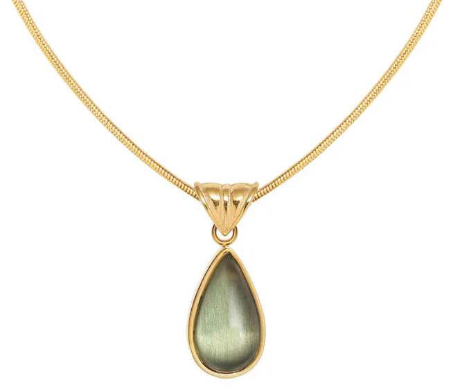 Elegant Ocean Water Drop Necklace