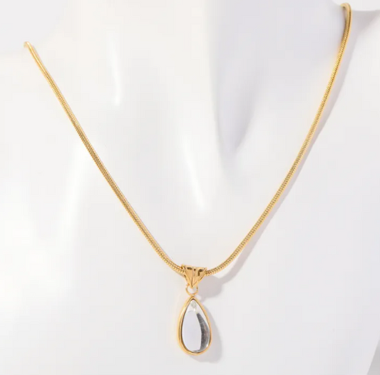 Elegant Ocean Water Drop Necklace