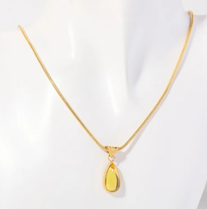 Elegant Ocean Water Drop Necklace