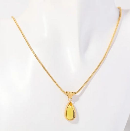 Elegant Ocean Water Drop Necklace