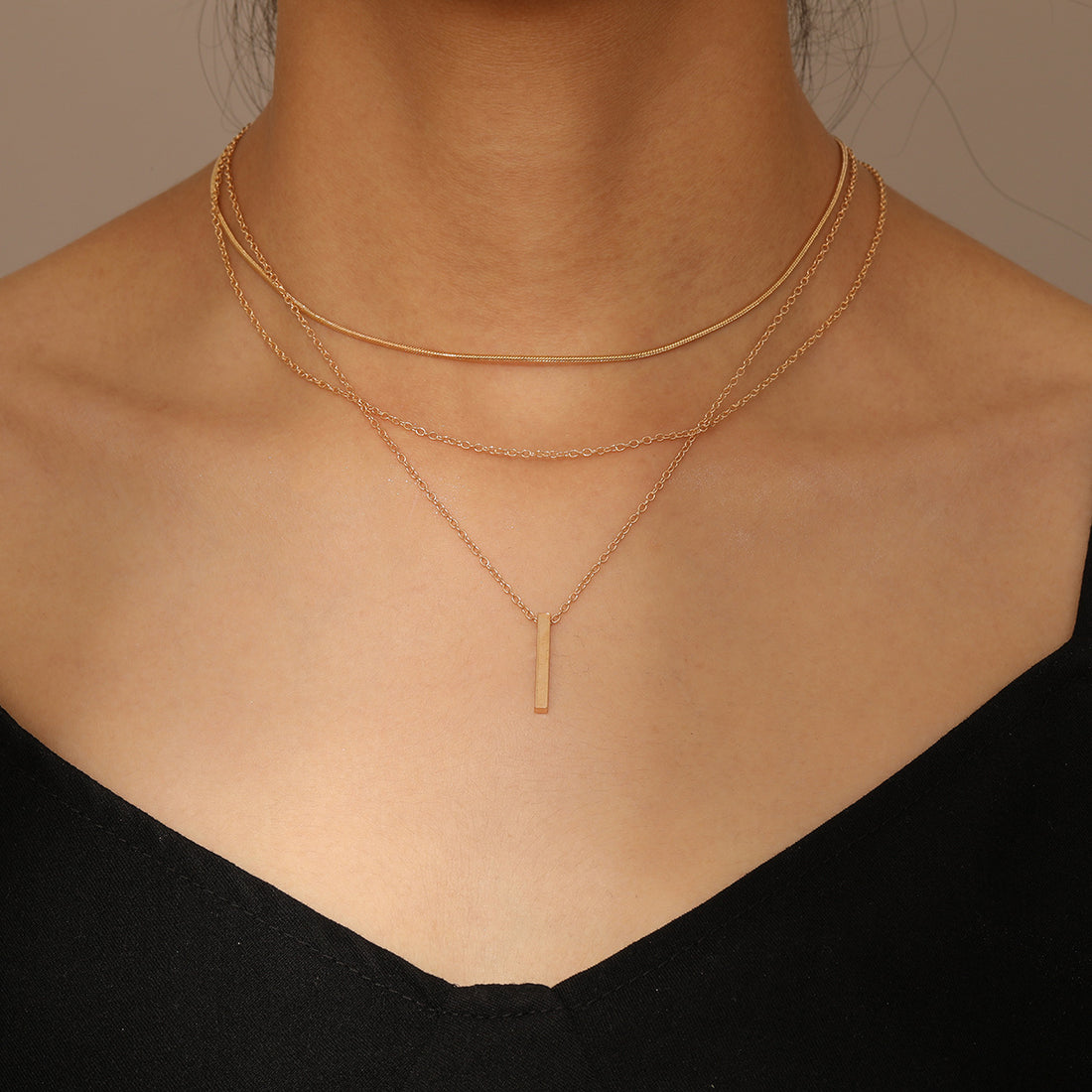 Layered Pendant Necklace