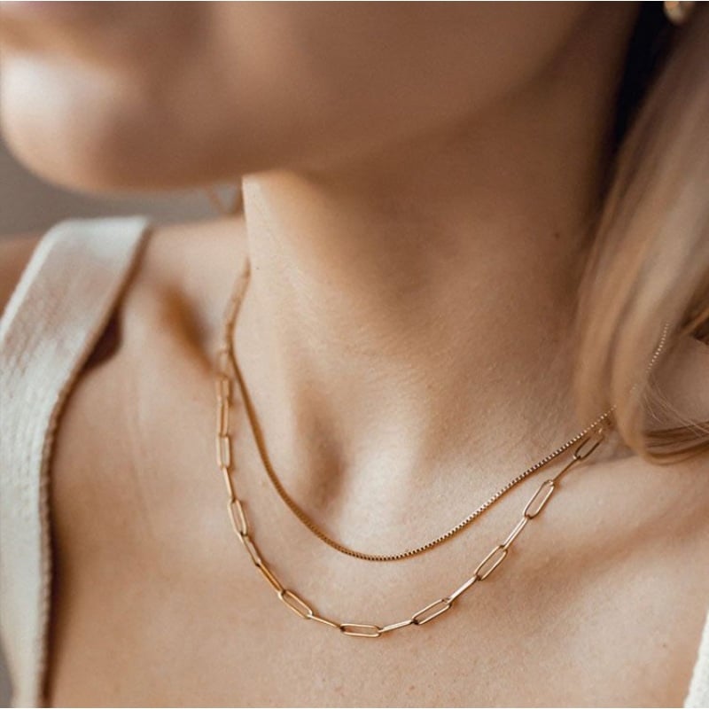 Hip-Hop Double-Layered Necklace