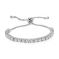 Adjustable Round Zircon Crystal Tennis Bracelet