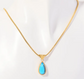 Elegant Ocean Water Drop Necklace