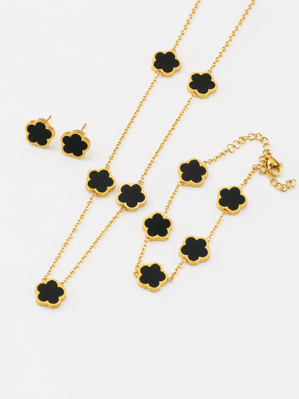 Clover Charm Jewelry Set