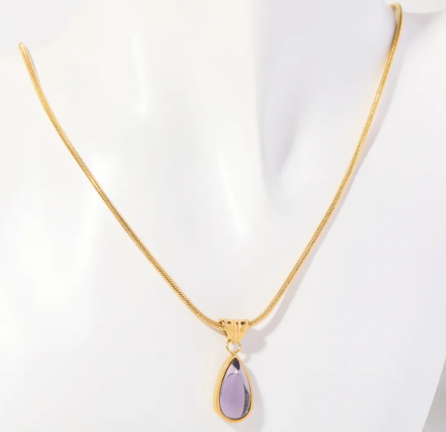 Elegant Ocean Water Drop Necklace