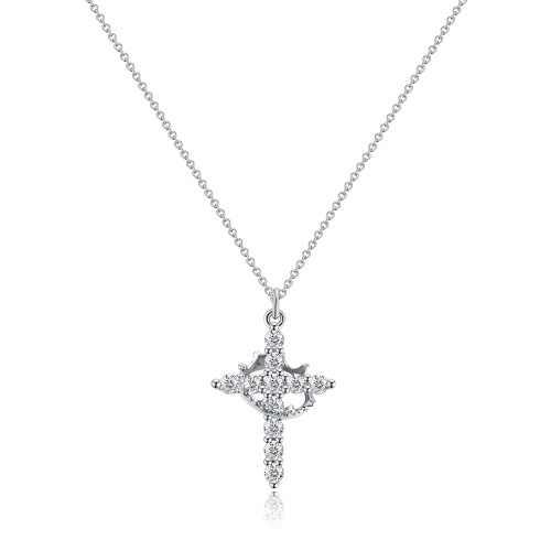Luxora Cross Crown Necklace