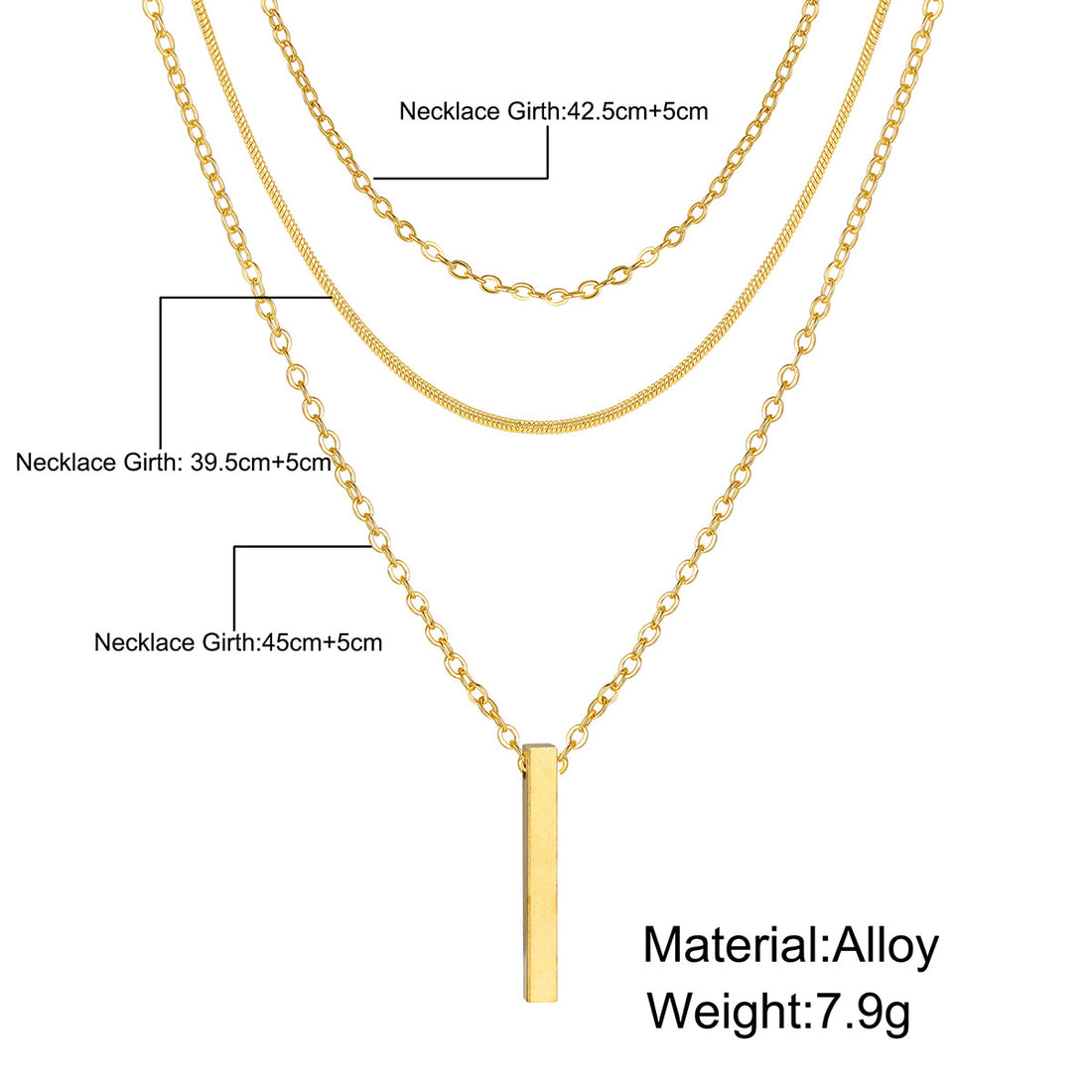 Layered Pendant Necklace
