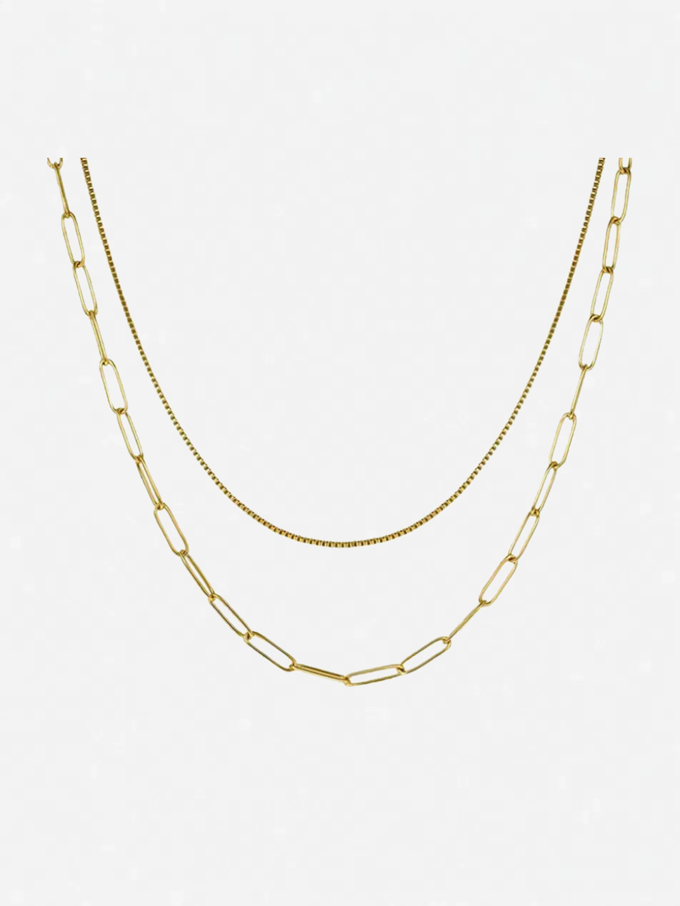 Hip-Hop Double-Layered Necklace